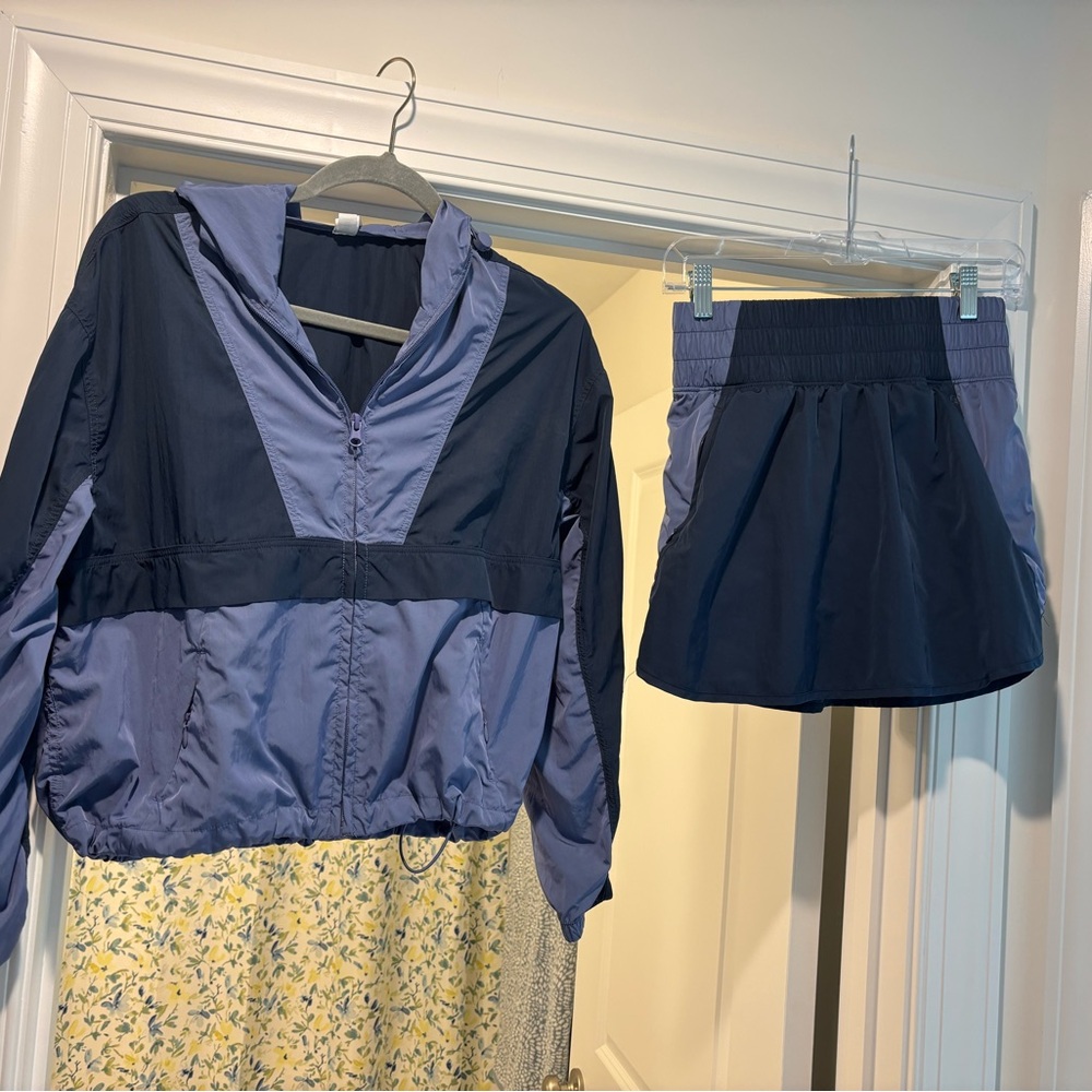Yogalicious Navy and Lavender Skort